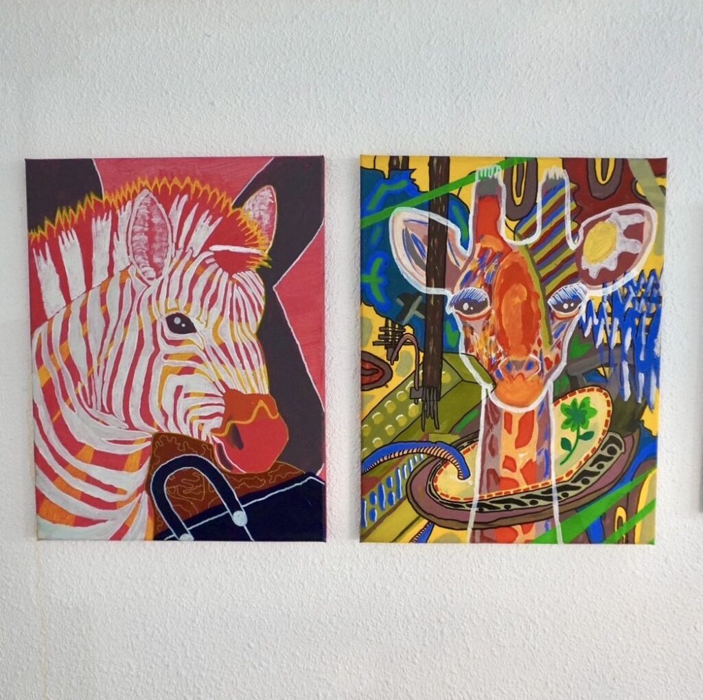 二人展出展作品