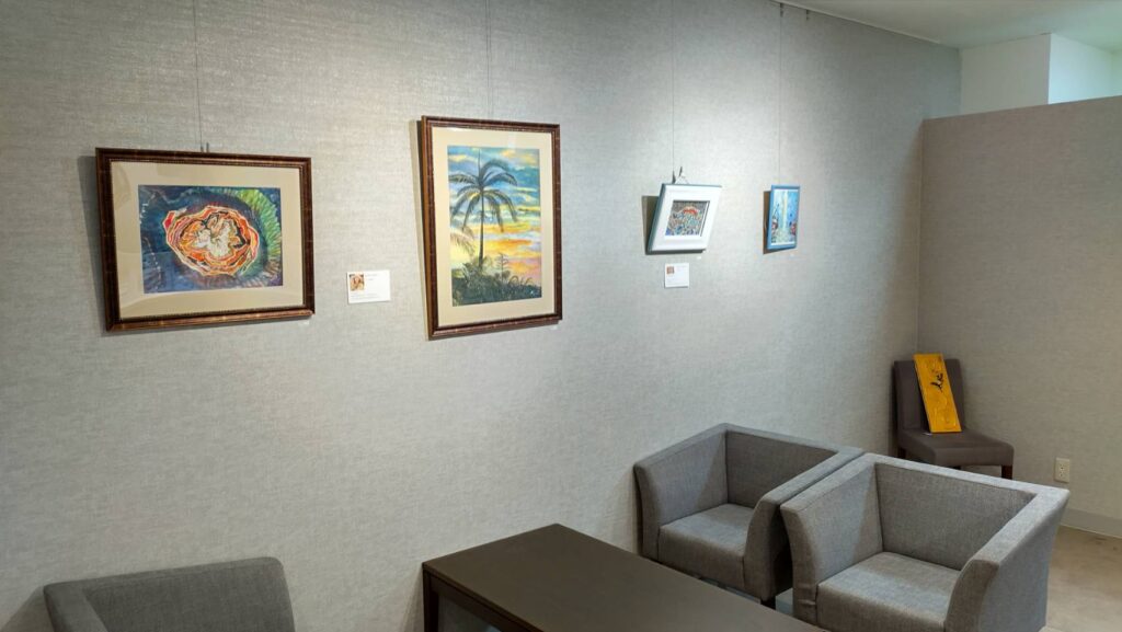ドアレスアーティストの作品展示風景＠ドアレスリウボウ