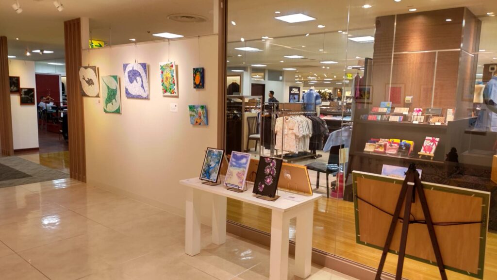 ドアレスアーティストの作品展示風景＠ドアレスリウボウ